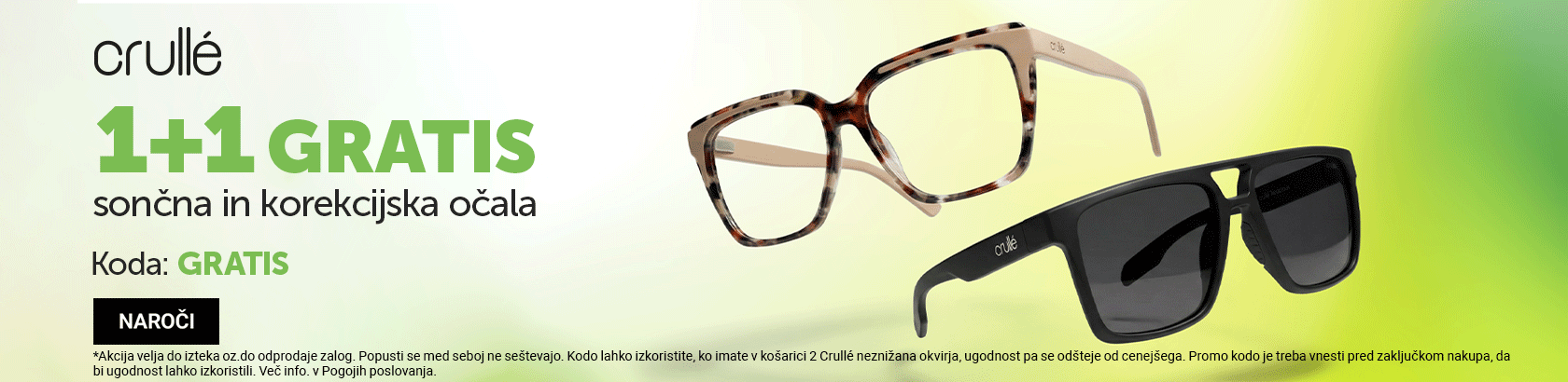 Crulle 1+1 sonce in korekcija
