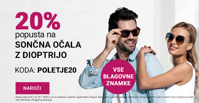 -20% na sončna očala z dioptrijo