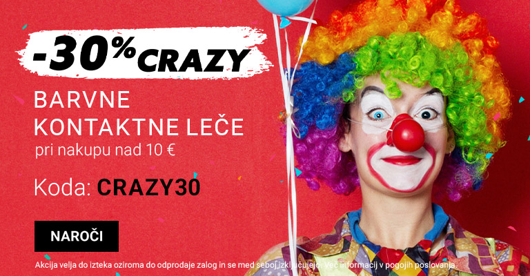 -30% na barvne leče CRAZY