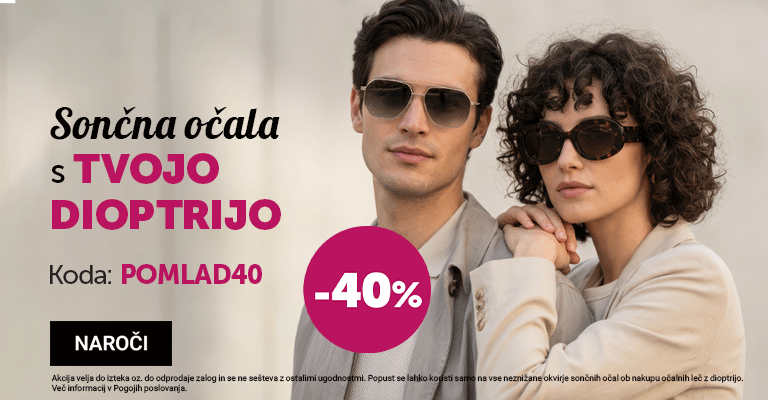 -40% na sončna z dioptrijo