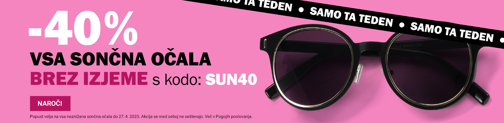 Flash ponudba na sončna očala