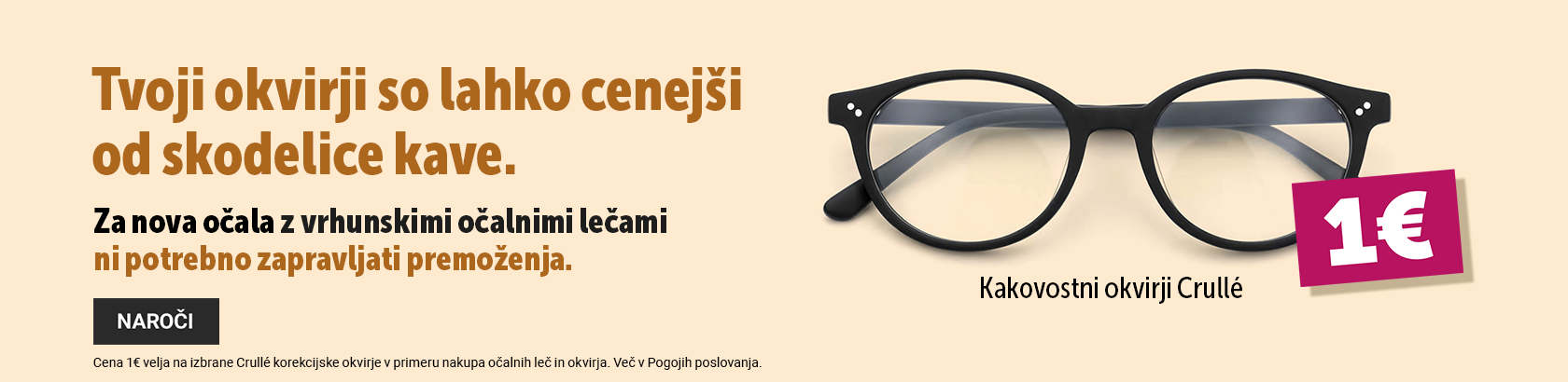 Crulle frames 1€ kava