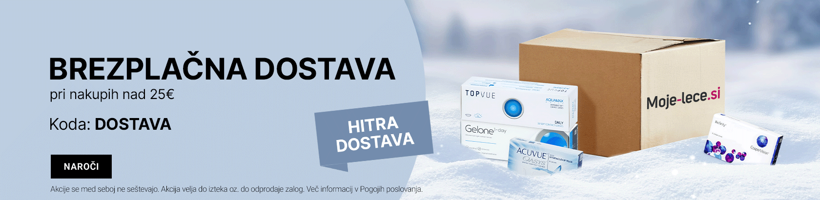 Brezplačna dostava pri nakupih nad 25€