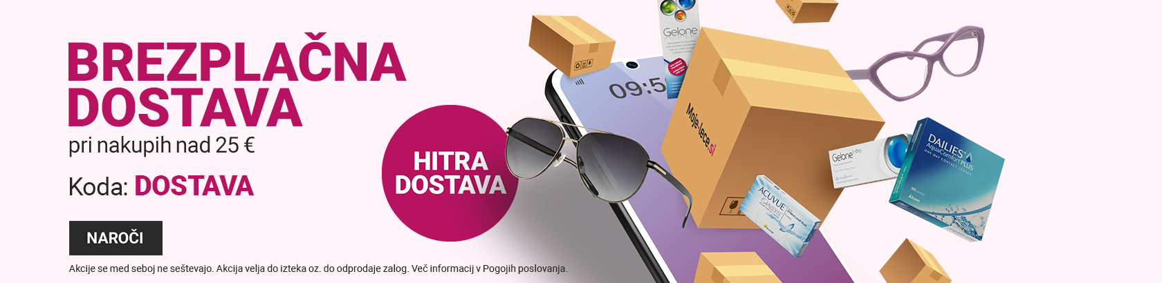 Brezplačna dostava pri nakupih nad 25€