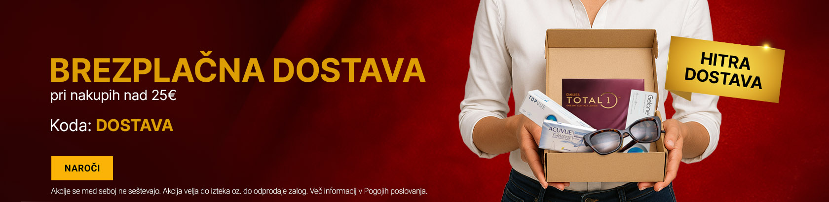 Brezplačna dostava pri nakupih nad 25€