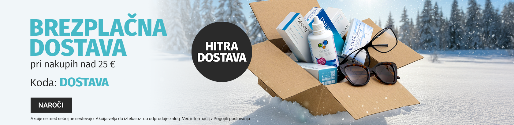 Brezplačna dostava pri nakupih nad 25€