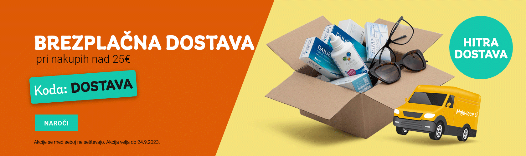 Brezplačna dostava pri nakupih nad 25€