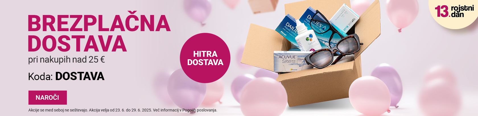 Brezplačna dostava pri nakupih nad 25€