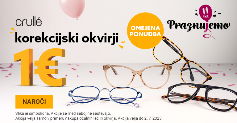Crullé Korekcijska okvirji 1€ - ROJSTNI DAN