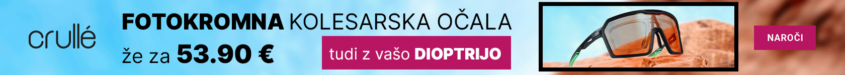 Fotokromna kolesarska očala - banner desktop