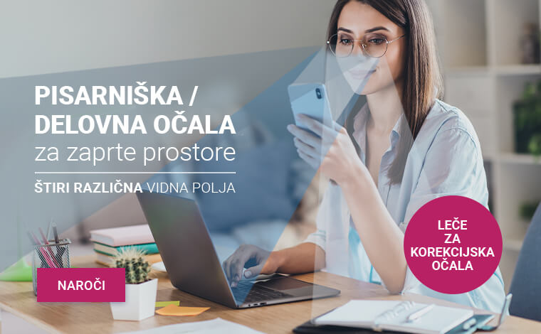 Pisarniška očala plakat