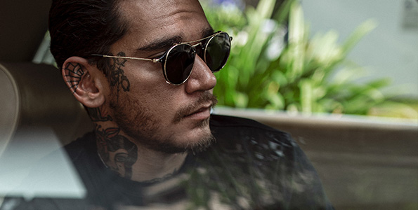 Man wearing sunglasses