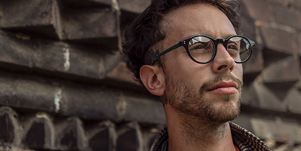 Man wearing glasses