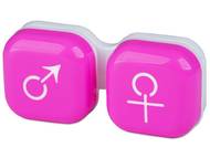Škatlica man&woman - pink Škatlice za kontaktne leče - Škatlica man&woman - pink
