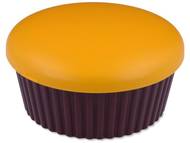 Škatlica z ogledalom Muffin - oranžna Škatlice za leče z ogledalom - Škatlica z ogledalom Muffin - oranžna
